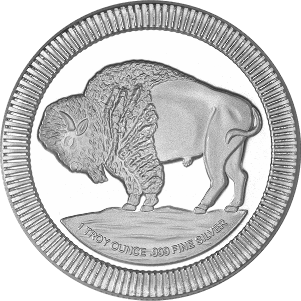 1 oz Silver Buffalo Round Reverse 1 oz Silver Buffalo Round Reverse