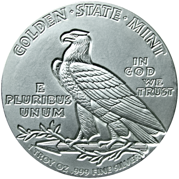 1 oz Silver Incuse Indian Round Reverse 1 oz Silver Incuse Indian Round Reverse