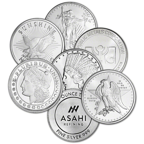 1-oz Silver Rounds (Our Choice Brand & Design)