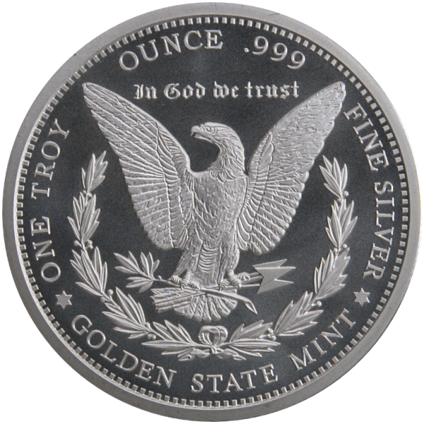 1-oz Silver Morgan Round Reverse 1-oz Silver Morgan Round Reverse