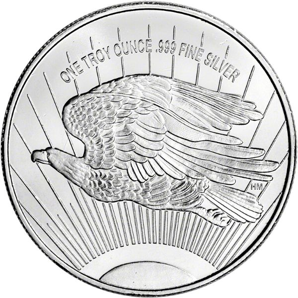 1-oz Saint Gaudens Silver Rounds
