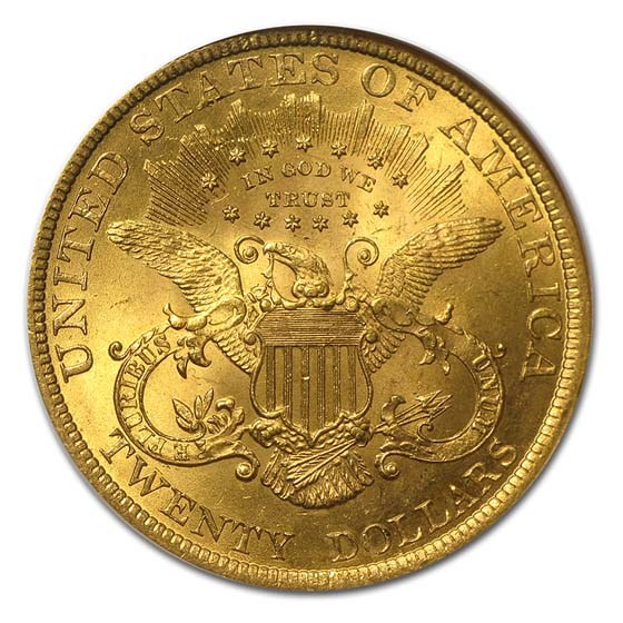 $20 Liberty Gold Coin NGC/PCGS MS-63 - Reverse $20 Liberty Gold Coin NGC/PCGS MS-63 - Reverse