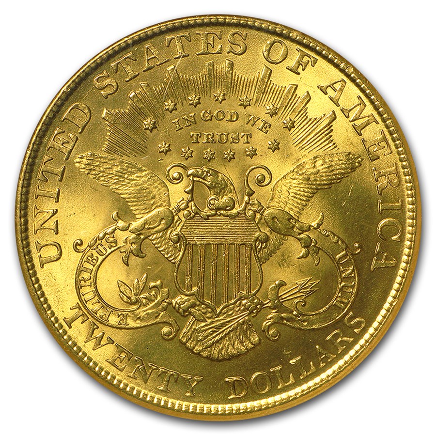 $20 Liberty Gold MS-65 Quality Reverse
$20 Liberty Gold MS-65 Quality Reverse