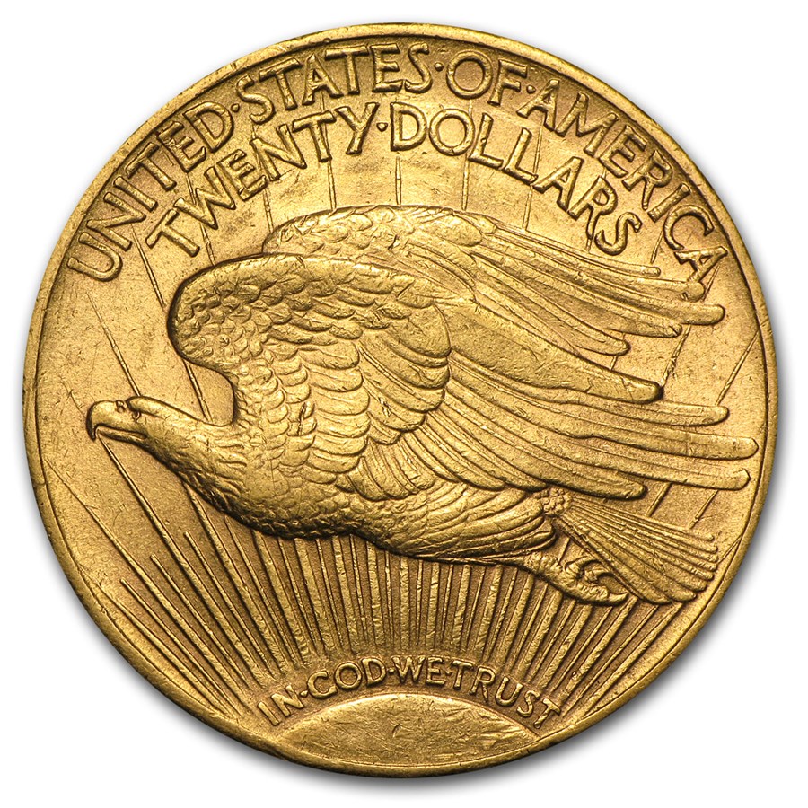 $20 Saint Gaudens Gold About Uncirculated Quality