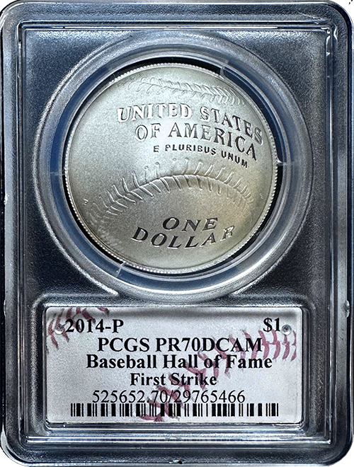 2014 Baseball Hall of Fame Silver Dollar Two-Coin Proof Set MS-70 (PCGS) (First Strike) (DCAM Proof)