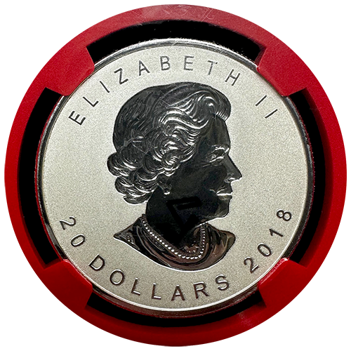 2018 Canadian Silver Maple Leaf 30th Anniversary PF-70 (Reverse Proof)