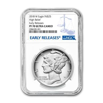 2018 Palladium American Eagle Proof-70 Early Release NGC 2018 Palladium American Eagle Proof-70 Early Release NGC