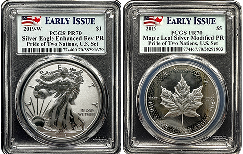 2019 Pride of Two Nations USA & Canada PF-70 (PCGS)