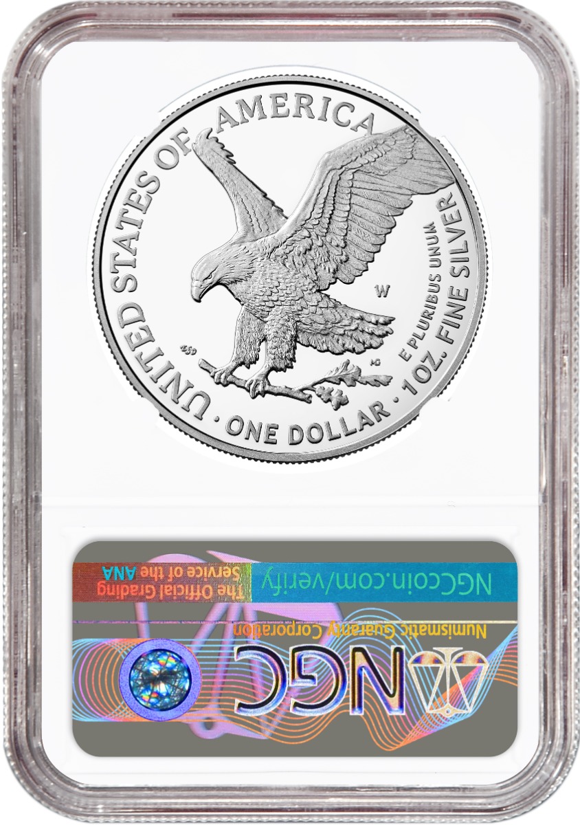 NGC Proof-70 | 2025-W Silver American Eagle | Reverse