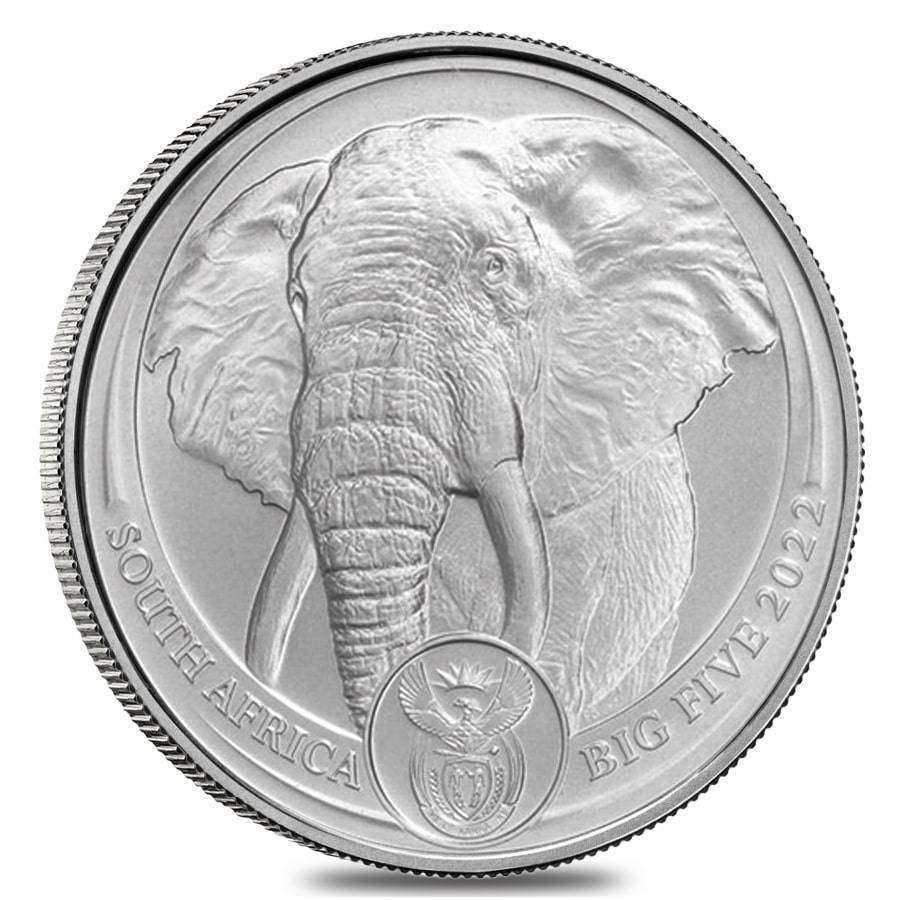 2022 1-oz South African Big Five Platinum Elephant
