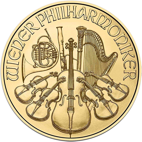 1/10-oz Austrian Gold Philharmonic (Random Year)