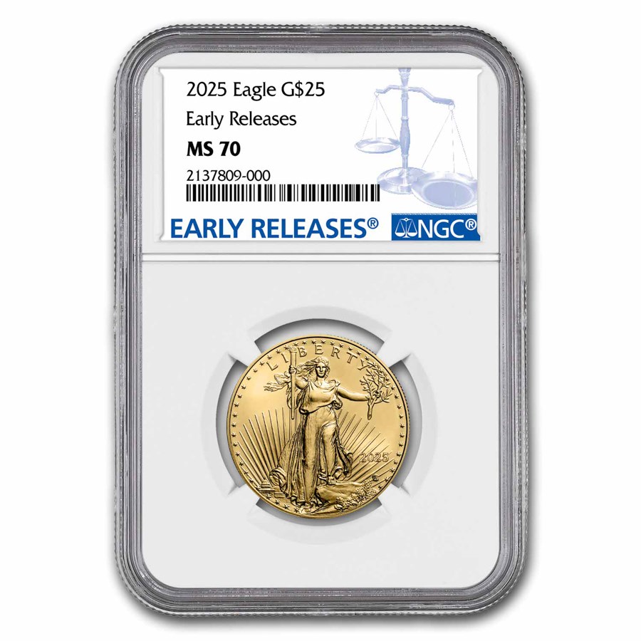 2025 Gold American Eagle 4-Coin Set MS-70 (NGC) 2025 Gold American Eagle 4-Coin Set MS-70 (NGC)