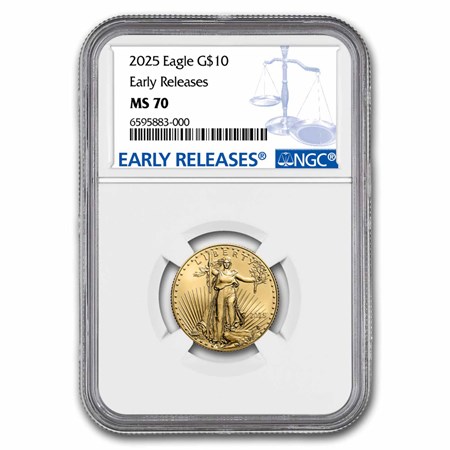 2025 Gold American Eagle 4-Coin Set MS-70 (NGC) 2025 Gold American Eagle 4-Coin Set MS-70 (NGC)
