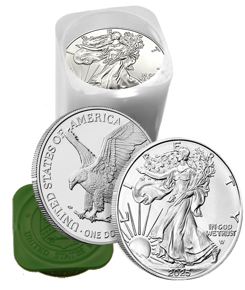 2026 1-oz American Silver Eagle Mint Roll (20 coins)