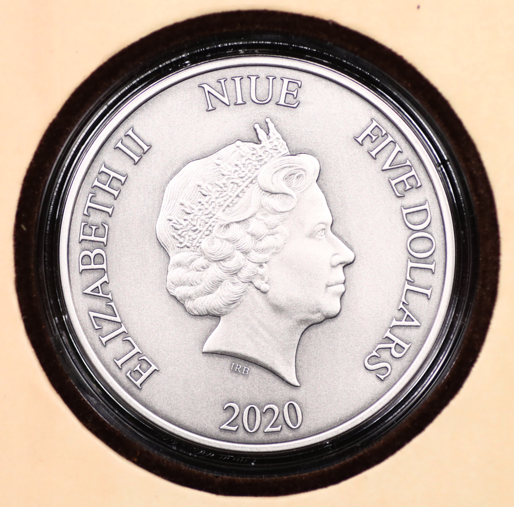 2020 2-oz Niue Silver “Fáfnir The Norse Dragon” Antiqued Coin (Fantasy Book Presentation) 2020 2-oz Niue Silver “Fáfnir The Norse Dragon” Antiqued Coin (Fantasy Book Presentation)