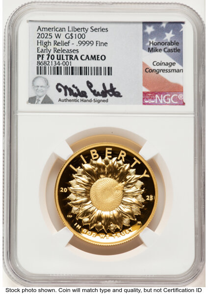2025-W $100 American Liberty High Relief Gold NGC PF-70 Ultra Cameo Early Release 2025-W $100 American Liberty High Relief Gold NGC PF-70 Ultra Cameo Early Release