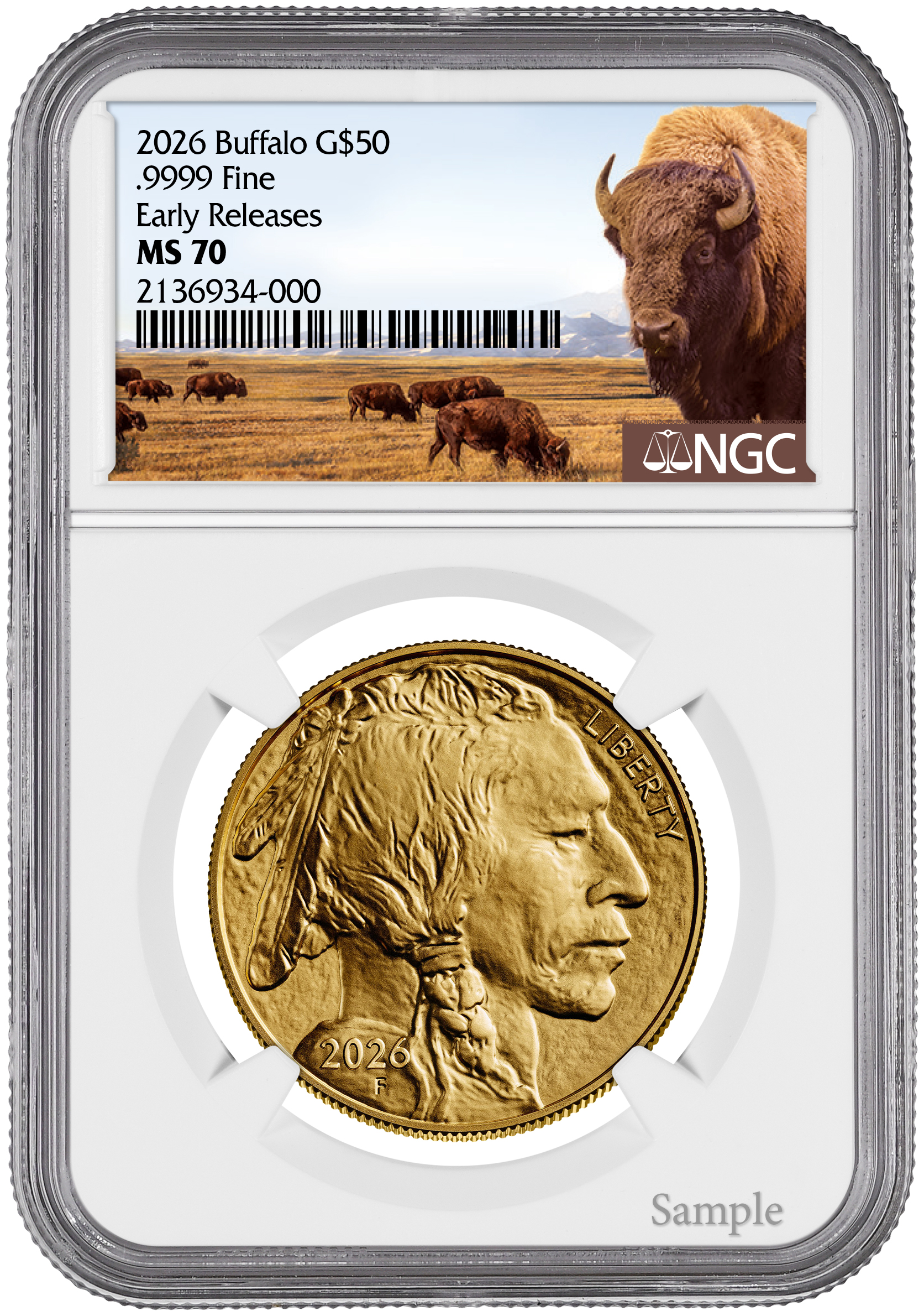 2026 1-oz American Gold Buffalo MS-70 (NGC)