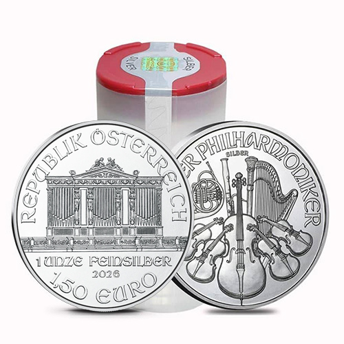 2026 1-oz Austrian Silver Philharmonic Mint Roll (20 coins)