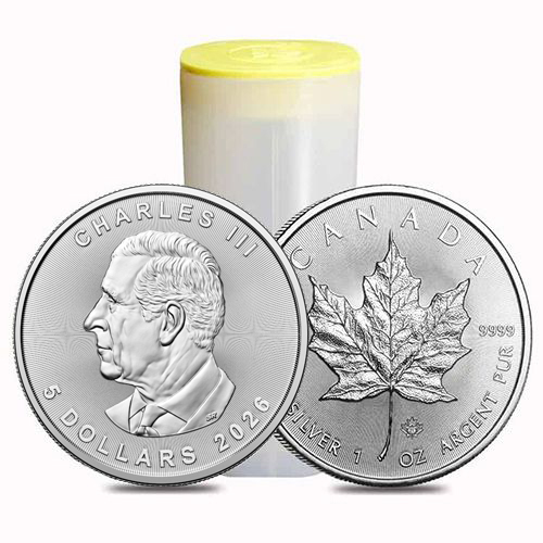 2026 1-oz Canadian Silver Maple Leaf Mint Box (500 coins)