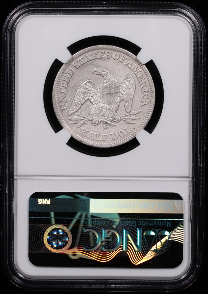 1858-O Seated Liberty Half Dollar NGC Shipwreck Effect SS Republic Reverse in Holder 1858-O Seated Liberty Half Dollar NGC Shipwreck Effect SS Republic Reverse in Holder