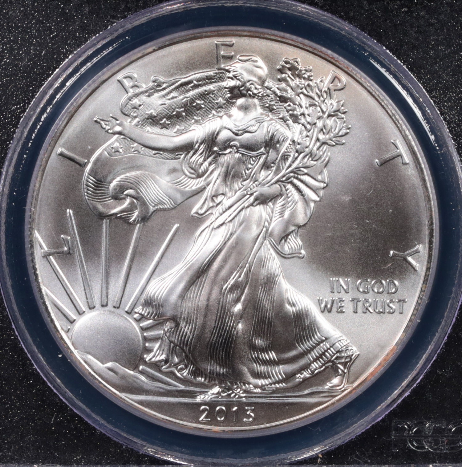 2013-(W) 1-oz Silver American Eagle Struck at West Point First Strike PCGS MS-70 Obverse 2013-(W) 1-oz Silver American Eagle Struck at West Point First Strike PCGS MS-70 Obverse