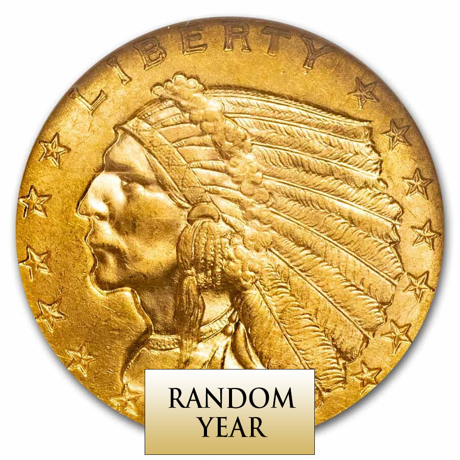 $2.5 Indian Gold MS-63 Quality