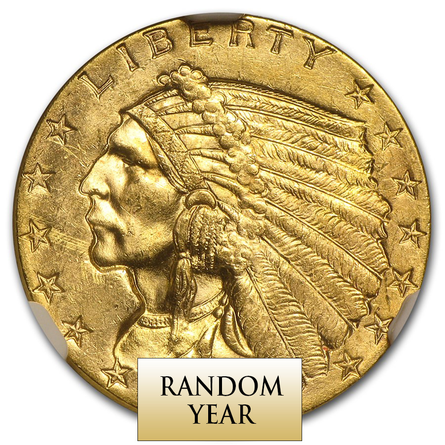 $2.5 Indian Gold MS-64 Quality