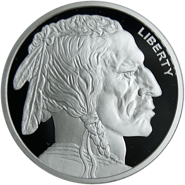 2 oz Silver Buffalo Round Obverse 2 oz Silver Buffalo Round Obverse