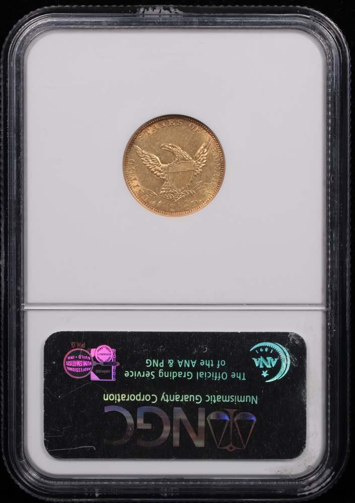 1839-O $2.50 Liberty Gold NGC AU-58 Reverse in Holder 1839-O $2.50 Liberty Gold NGC AU-58 Reverse in Holder