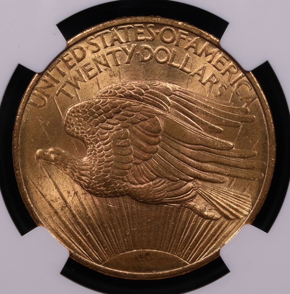 1908 $20 Saint-Gaudens Gold NGC MS-64