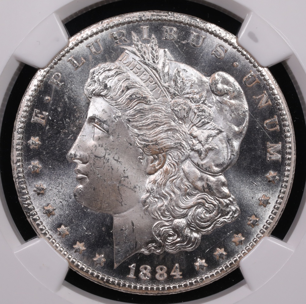 1884-CC Morgan Silver Dollar NGC MS-64 PL