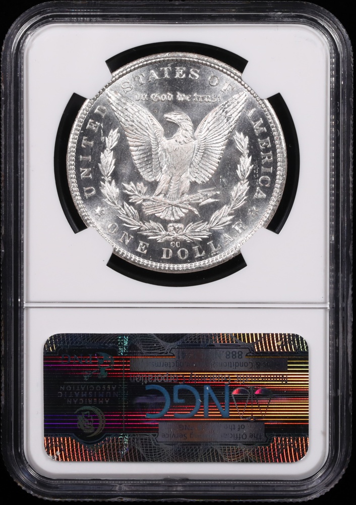 1884-CC Morgan Silver Dollar NGC MS-64 PL Reverse in Holder 1884-CC Morgan Silver Dollar NGC MS-64 PL Reverse in Holder