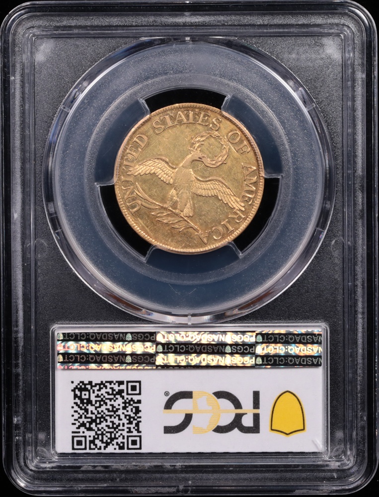 1795 $5 Liberty Gold Draped Bust Small Eagle PCGS AU-55 Reverse in Holder 1795 $5 Liberty Gold Draped Bust Small Eagle PCGS AU-55 Reverse in Holder