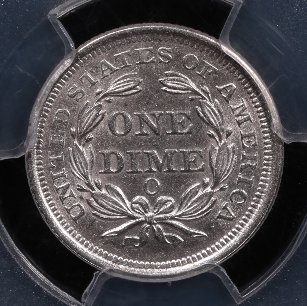 1854-O Seated Liberty Dime with Arrows SS Central America PCGS AU-58 Reverse 1854-O Seated Liberty Dime with Arrows SS Central America PCGS AU-58 Reverse