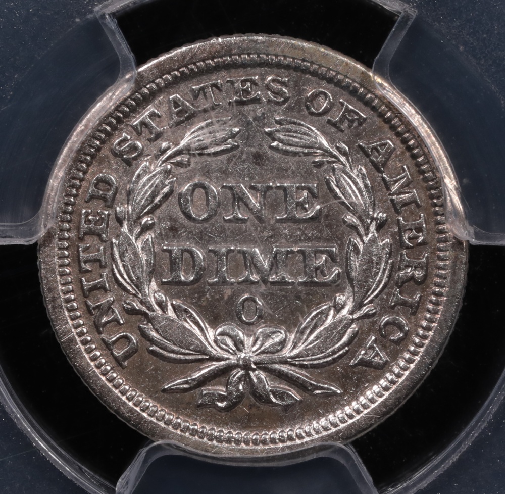 1854-O Seated Liberty Dime SS Central America PCGS XF-40 Reverse 1854-O Seated Liberty Dime SS Central America PCGS XF-40 Reverse