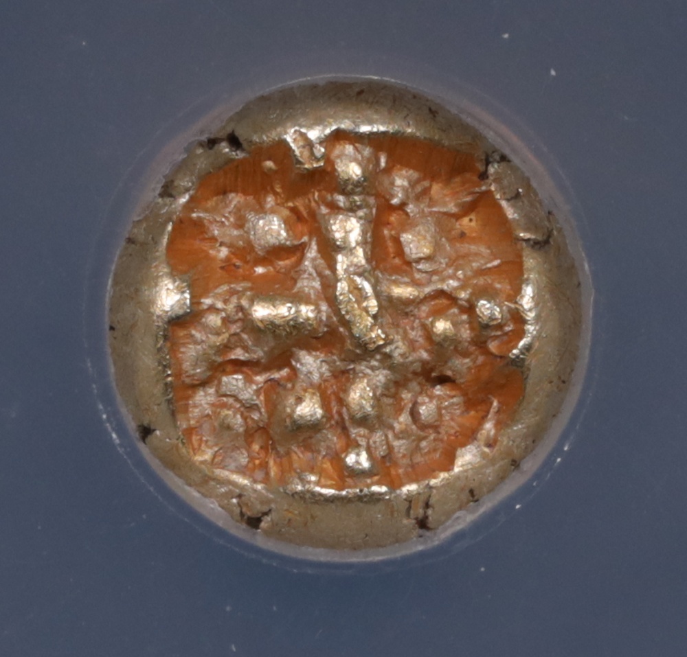 600-550 BC Ionia Electrum Twelfth-Stater Lion Head NGC Mint State 5x4