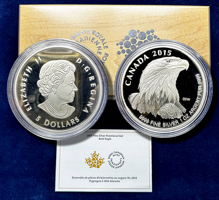 4 Coin Proof Set | 2015 Canadian Silver Bald Eagle