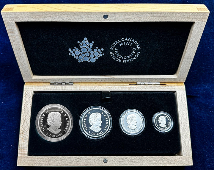 4 Coin Proof Set | 2015 Canadian Silver Bald Eagle