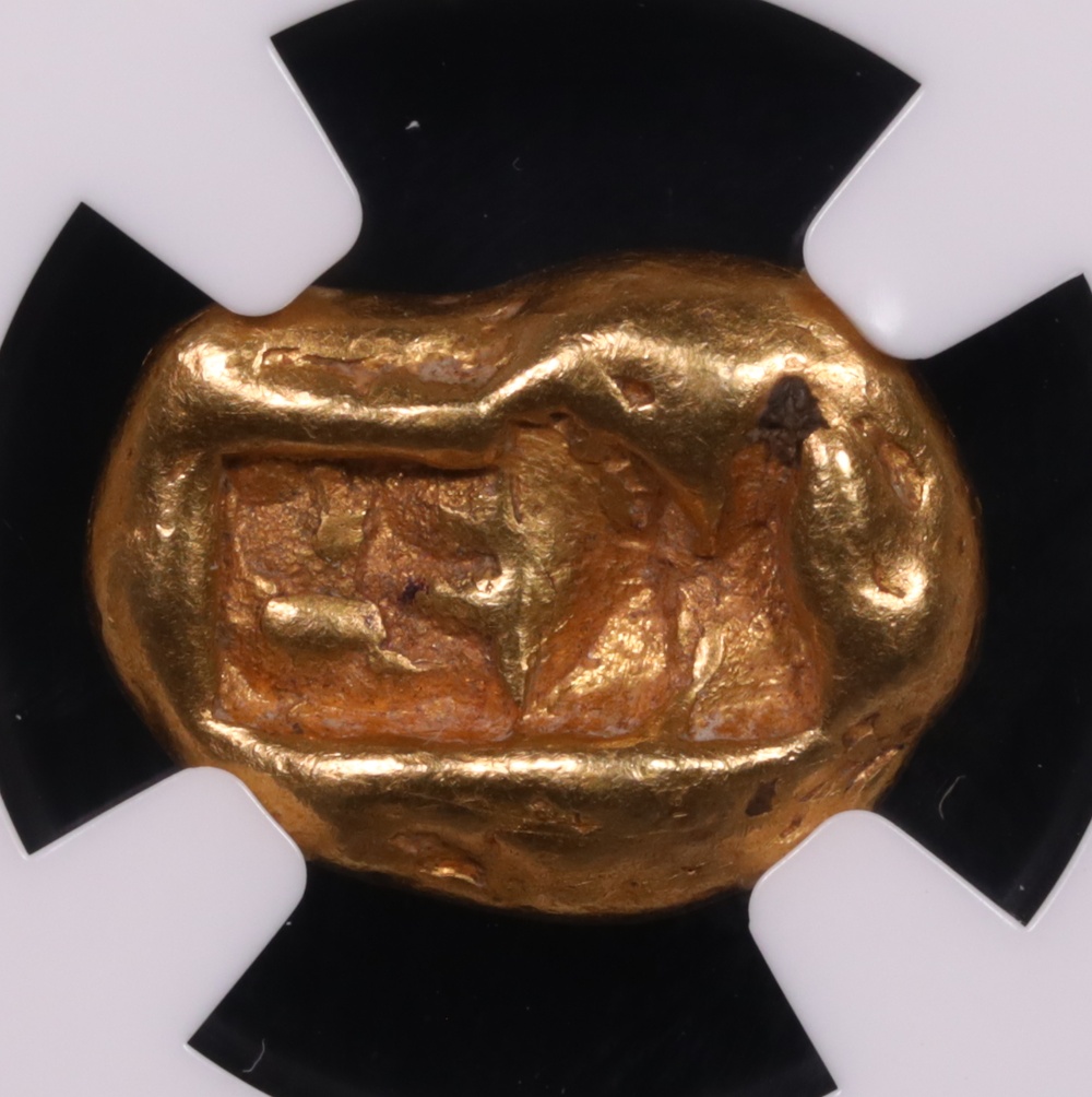 561-546 BC Lydia King Croesus Gold Light Stater NGC VF 5x4