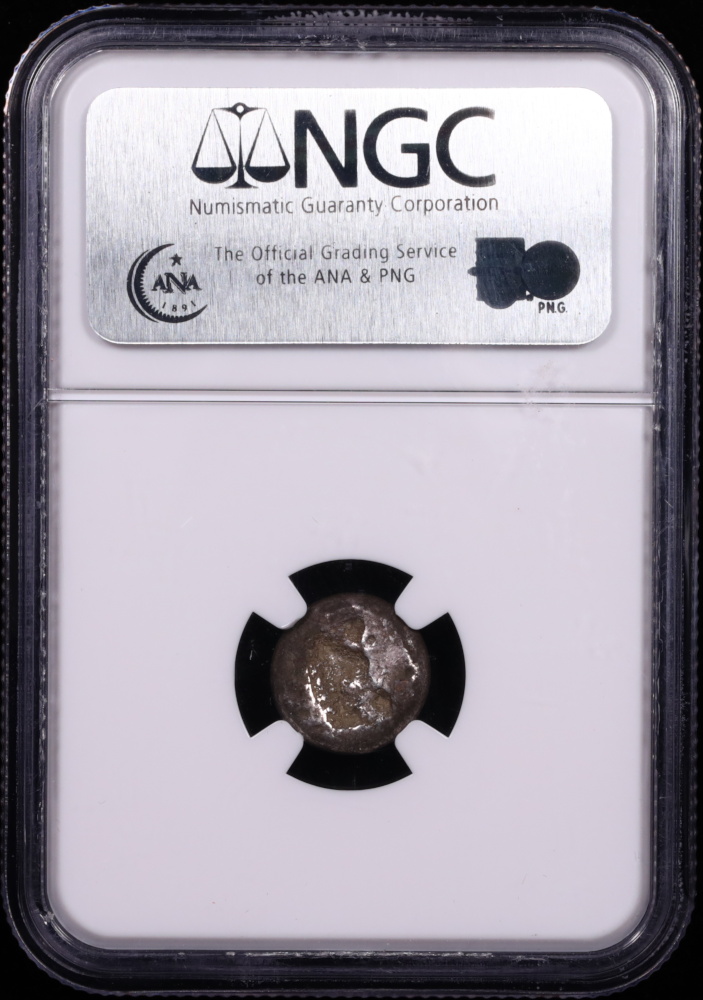 Achaemenid Silver Siglos Typ IV XF 3x3 Reverse in Holder Achaemenid Silver Siglos Typ IV XF 3x3 Reverse in Holder