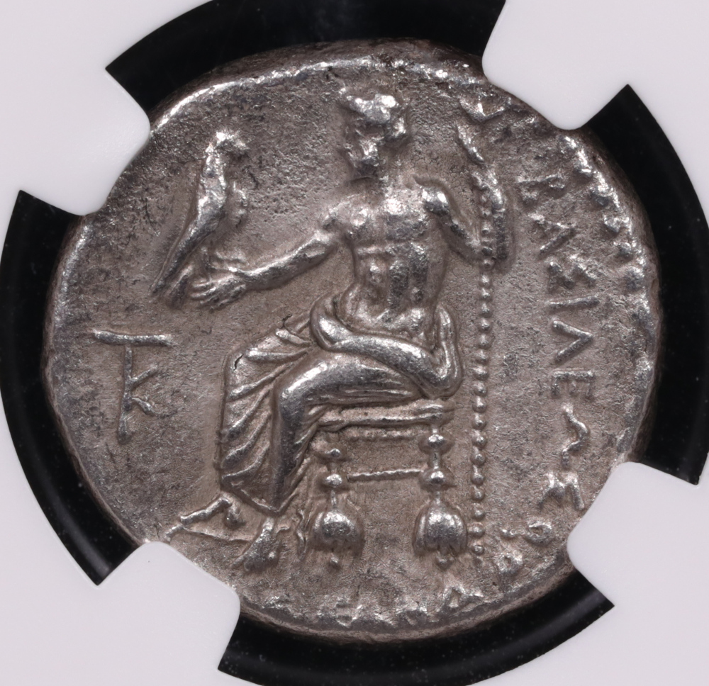336-323 BC Alexander the Great Silver Tetradrachm NGC About Uncirculated Lifetime/EP Issue