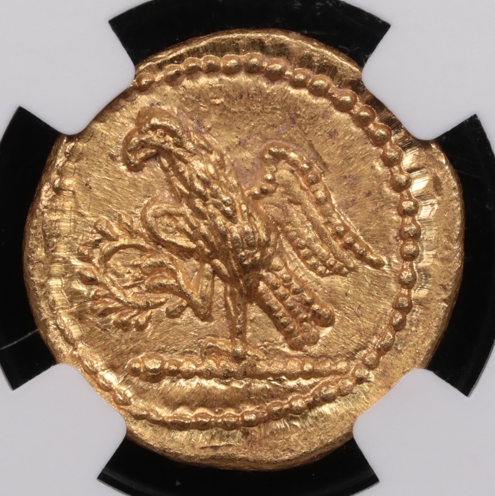 After 54 BC Thracian or Scythian Coson Gold Stater NGC Choice MS 5x5 Reverse After 54 BC Thracian or Scythian Coson Gold Stater NGC Choice MS 5x5 Reverse