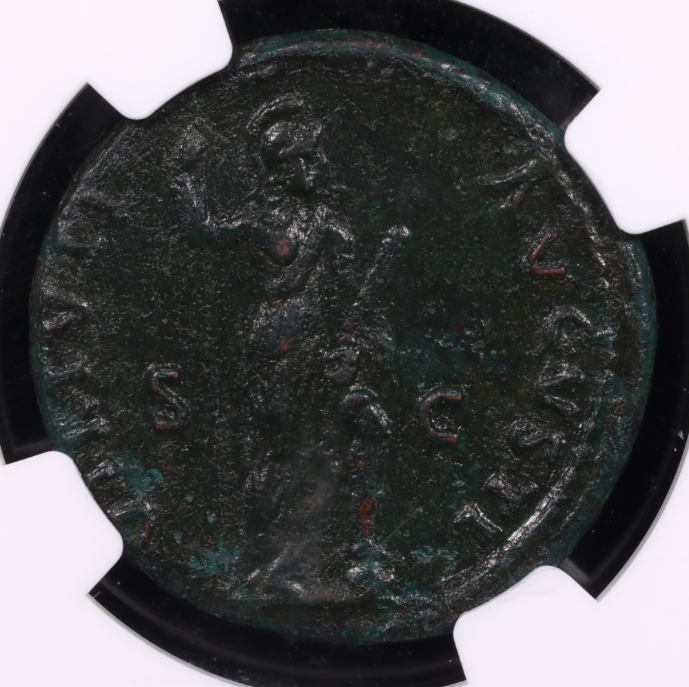 AD 81-96 Domitian Bronze As NGC Choice Very Fine