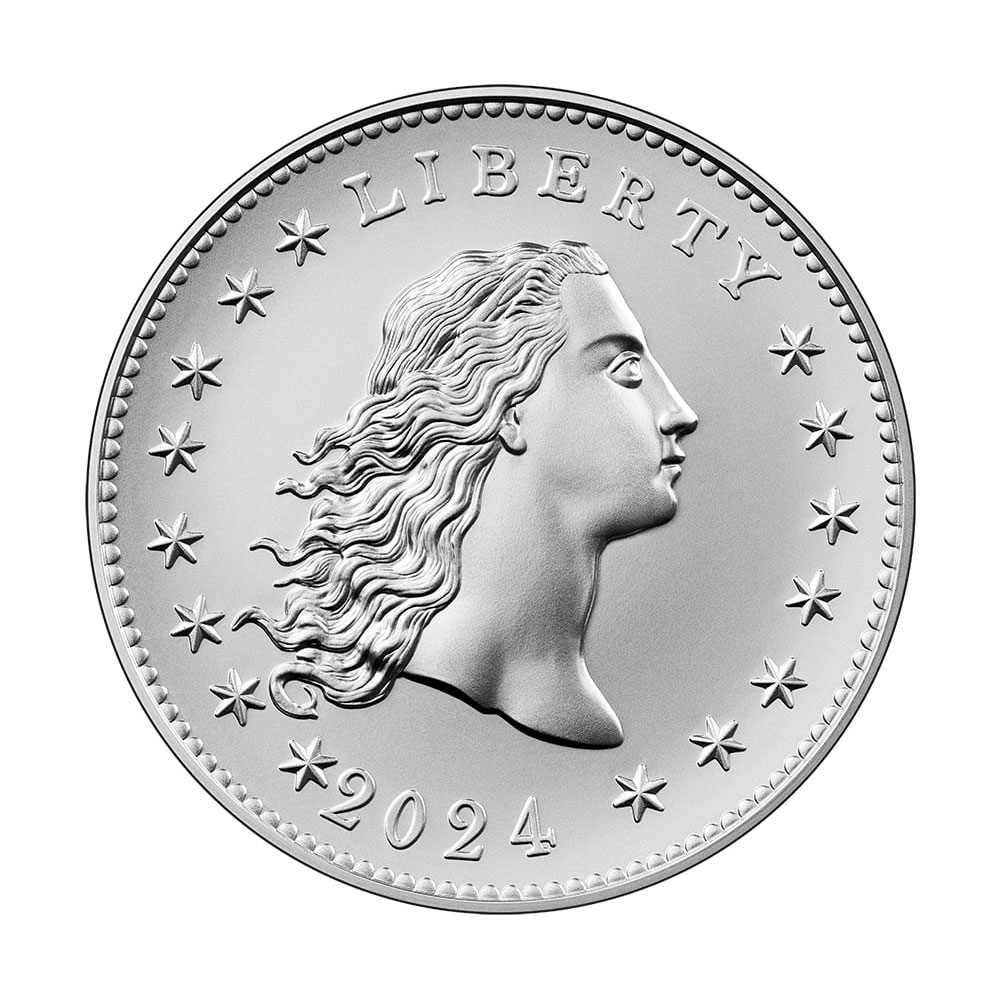 2024 Flowing Hair | Silver Medal | US Mint Box & Certificate