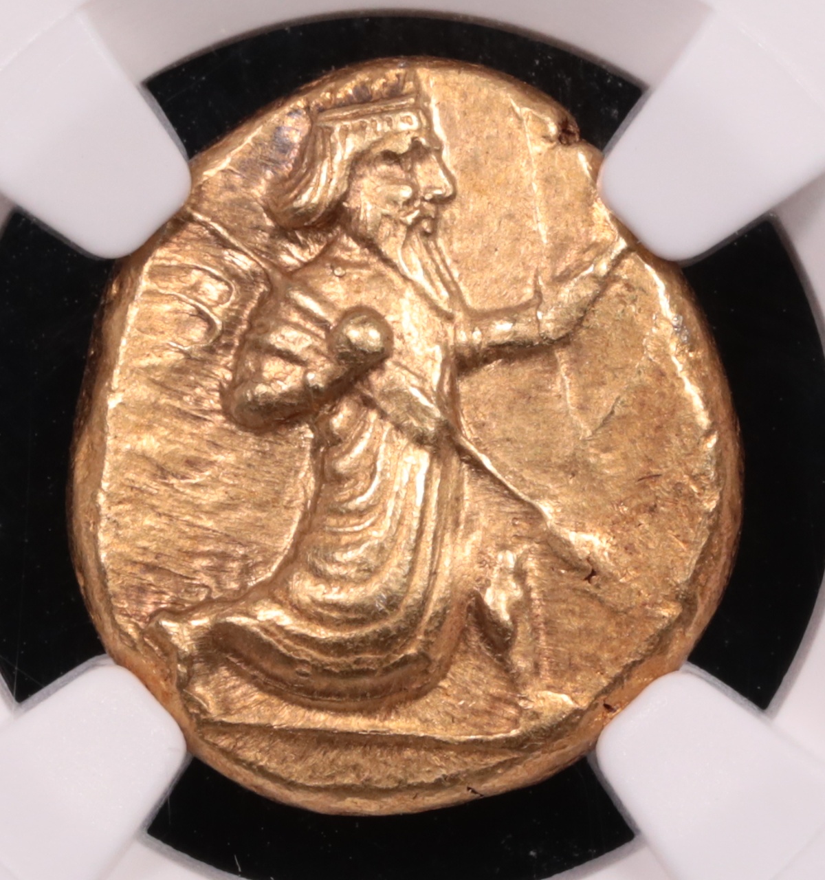 5th-4th Century BC Achaemenid Empire Gold Daric NGC Choice Mint State★ 5x5 Obverse 5th-4th Century BC Achaemenid Empire Gold Daric NGC Choice Mint State★ 5x5 Obverse