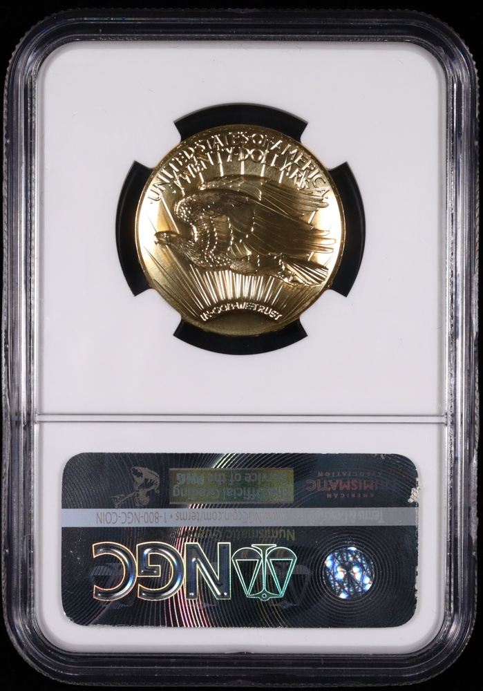 2009 $20 Ultra High Relief Saint-Gaudens Gold NGC MS-70 PL Mike Castle Reverse in Holder 2009 $20 Ultra High Relief Saint-Gaudens Gold NGC MS-70 PL Mike Castle Reverse in Holder
