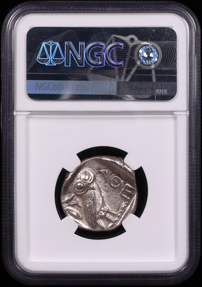 Attica Silver Owl Mint State Reverse in Holder Attica Silver Owl Mint State Reverse in Holder