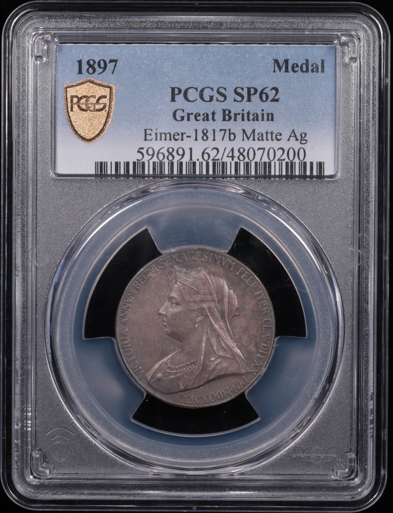 鑑定PCGS PL62 Great Britain 英国王のスピーチ 1897 Great Britain Silver Jubilee Medal PCGS SP-62 | Austin Rare Coins