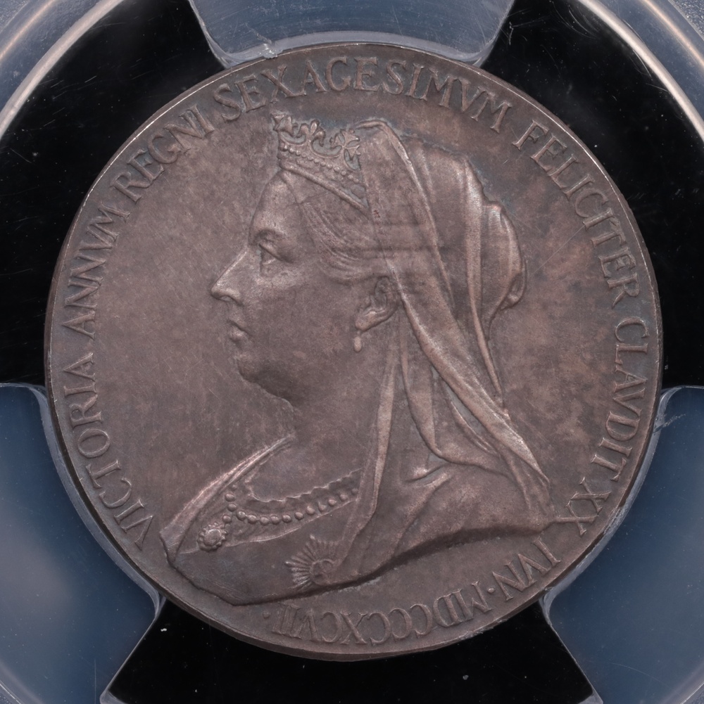 1897 Great Britain Silver Jubilee Medal PCGS SP-62 | Austin Rare Coins