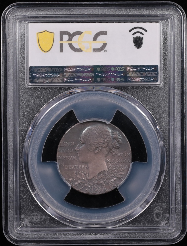1897 Great Britain Silver Diamond Jubilee Medal PCGS SP-62 Reverse in Holder 1897 Great Britain Silver Diamond Jubilee Medal PCGS SP-62 Reverse in Holder